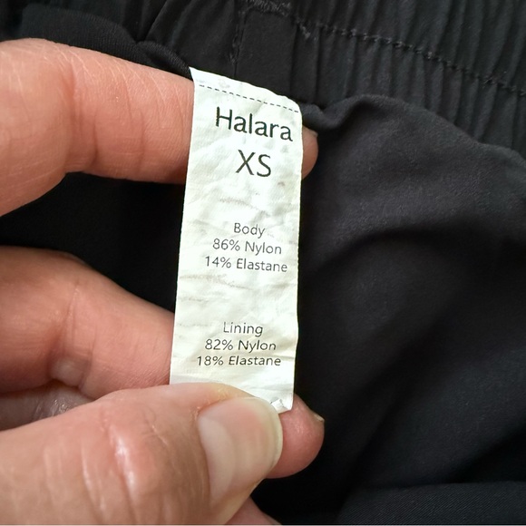 Halara High‎ Waist Drawstring Pocket 2-in-1 Curved Hem Mini Golf Skirt Black XS - Picture 9 of 9